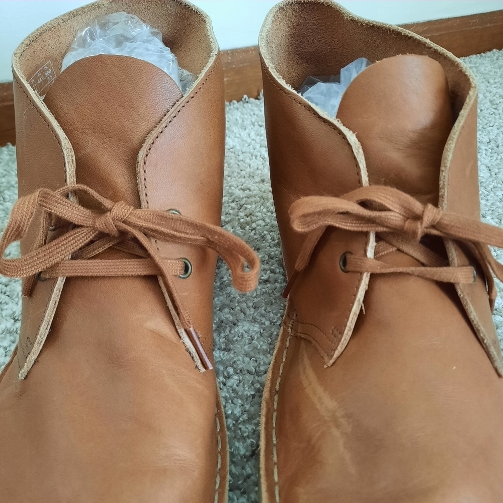 Clarks Originals Desert Chukka Boots Dark Tan Genuine Leather 26162422 Size 11 - Picture 7 of 16